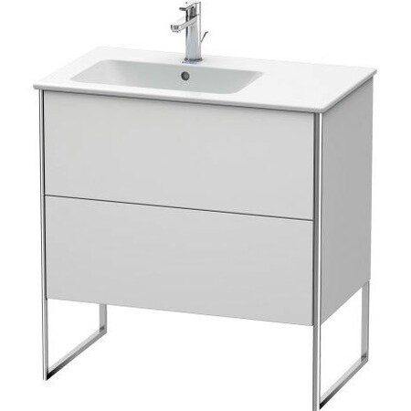 Duravit Xsquare Floor Standing Vanity Unit White Satin Matt XS445003636